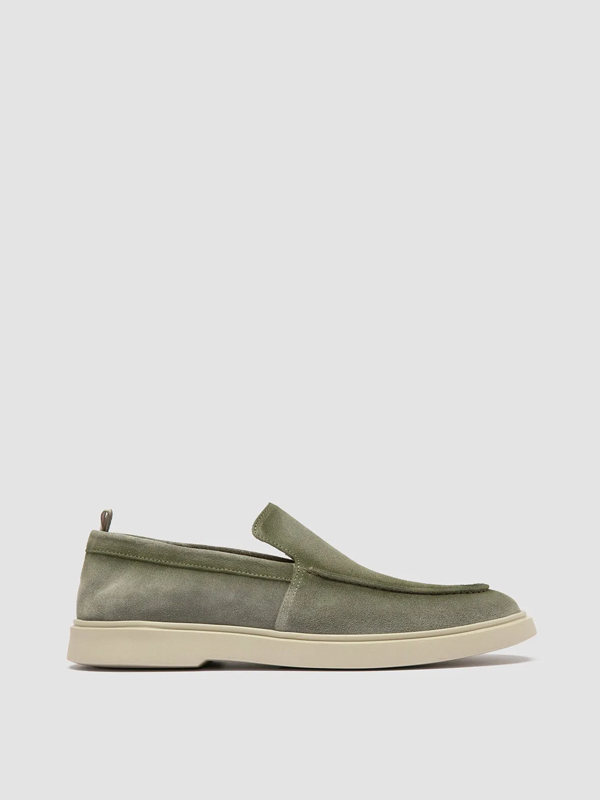BONES 002 - Green Suede Loafers Drill Hike Smooth Touch