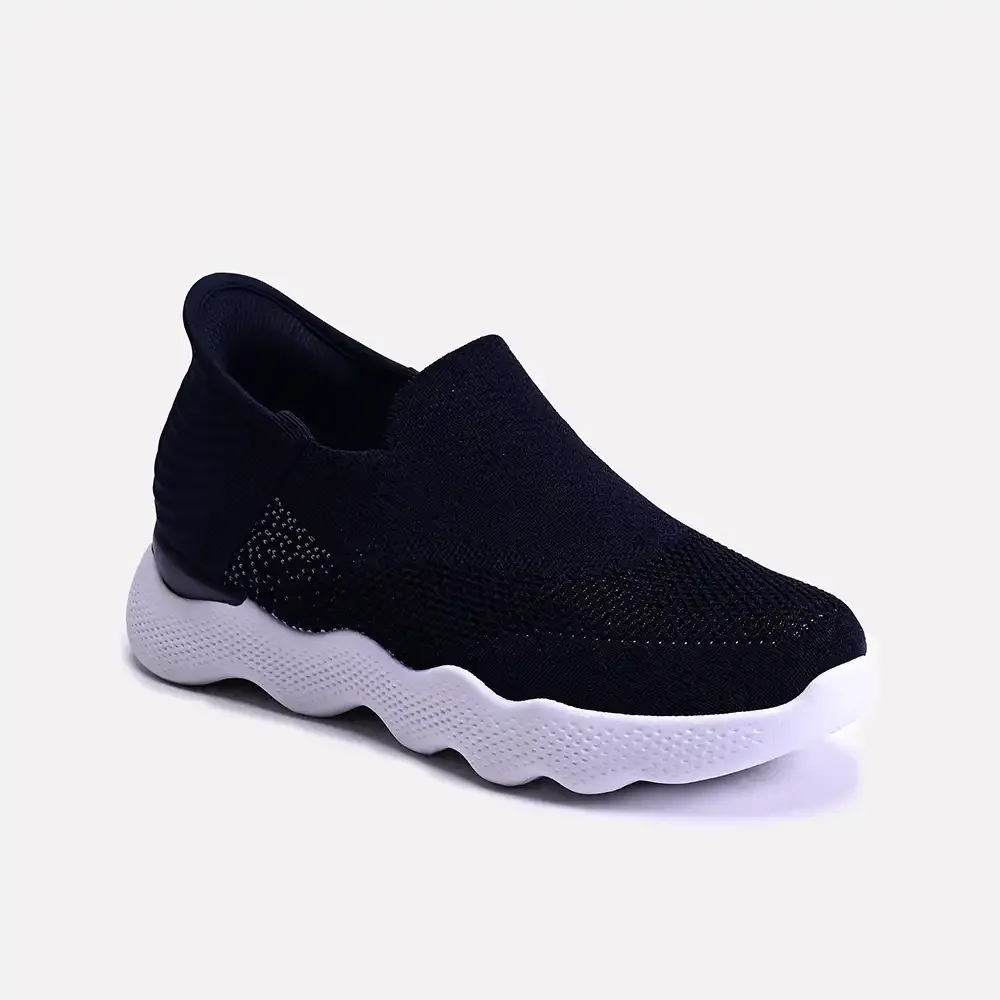 Margaret Blue Slip On Sneakers 0440682 Neutral Cushioning Stretchable Upper