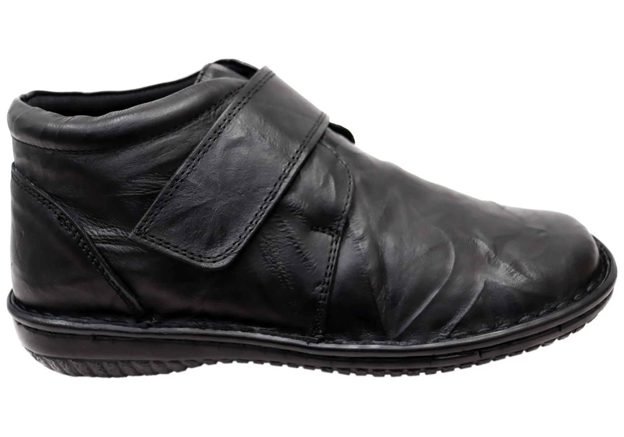 Rugged Built Night Travel Cabello Comfort 5240-27 Womens Wide Fit Comfortable Leather Boots