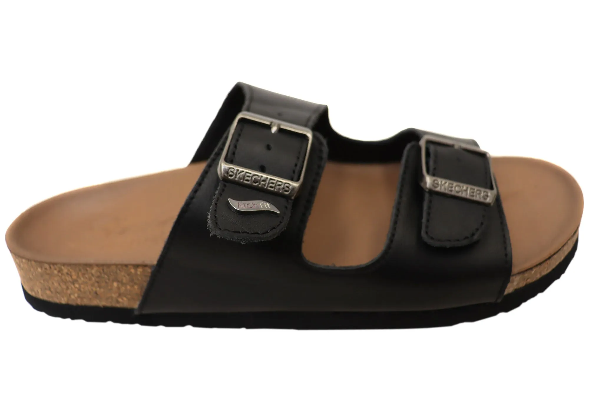 Gold Tone Skechers Womens Arch Fit Granola Romantic Comfortable Slide Sandals