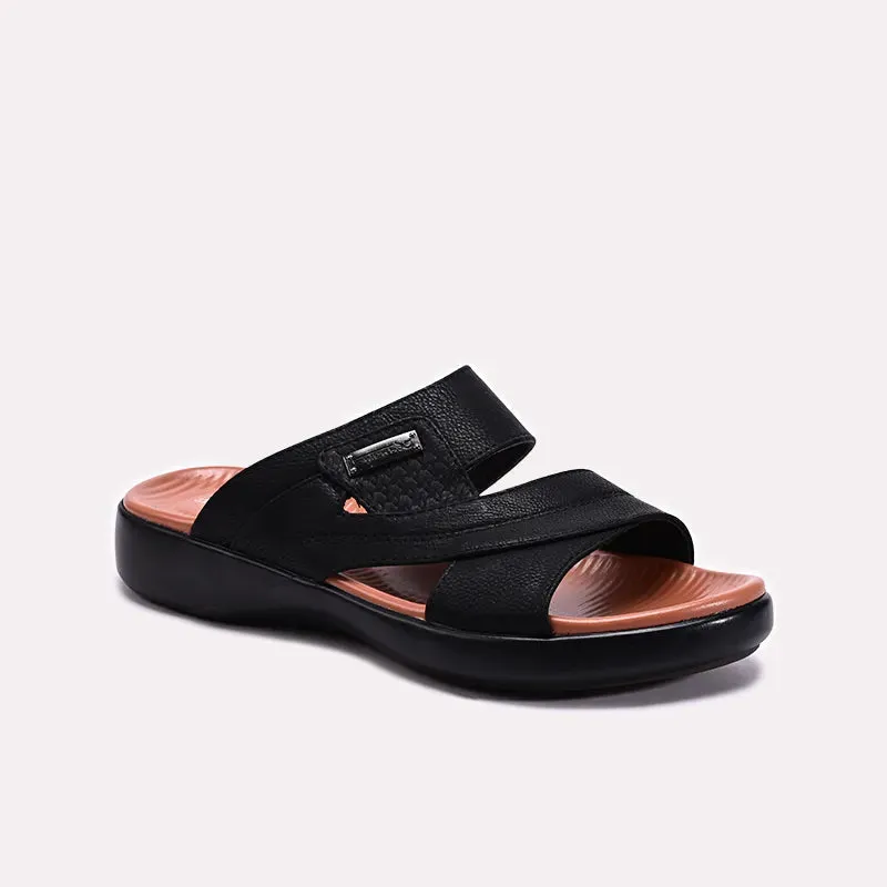 Lightweight Mesh Black Mens Casual Slippers 0151160
