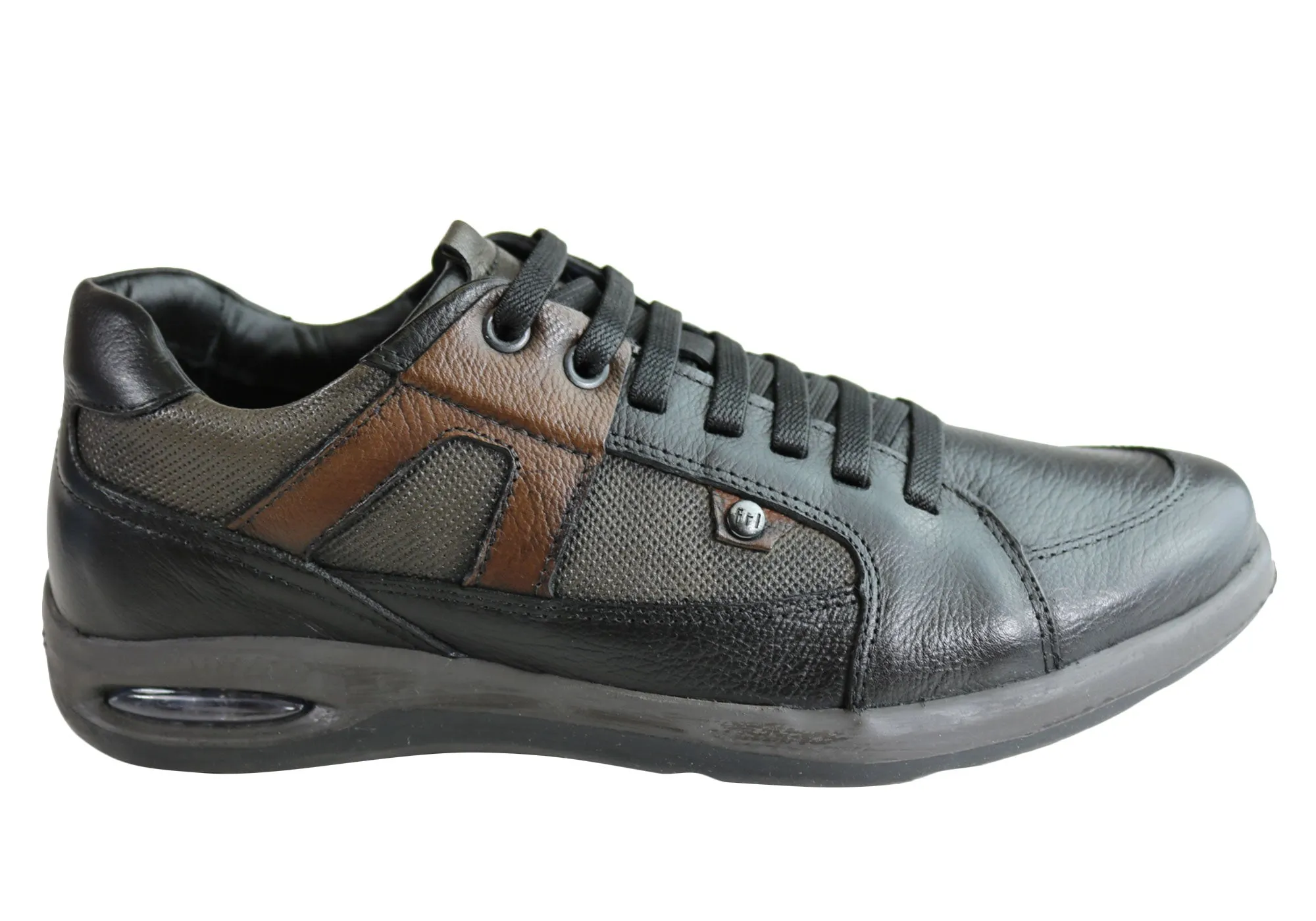 Active Motion Soft outsole Ferricelli Hutchy Mens Leather Slip On Casual Shoes Made In Brazil