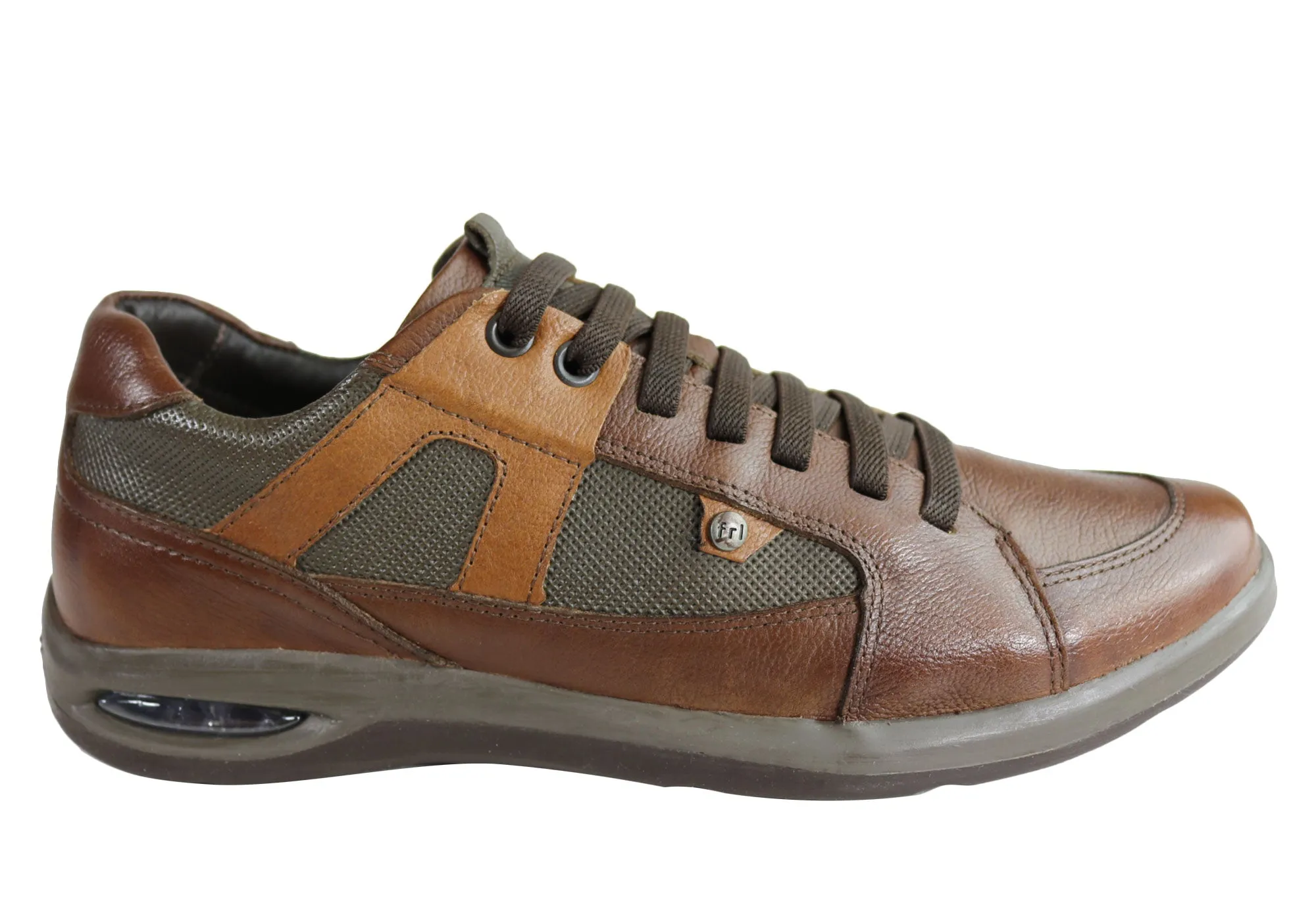 Ferricelli Hutchy Mens Leather Slip On Casual Shoes Made In Brazil Versatile Wear Campus Pace