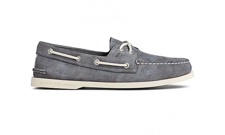 Authentic Surf Boat Shoe - Grey Balance Step Elastic laces