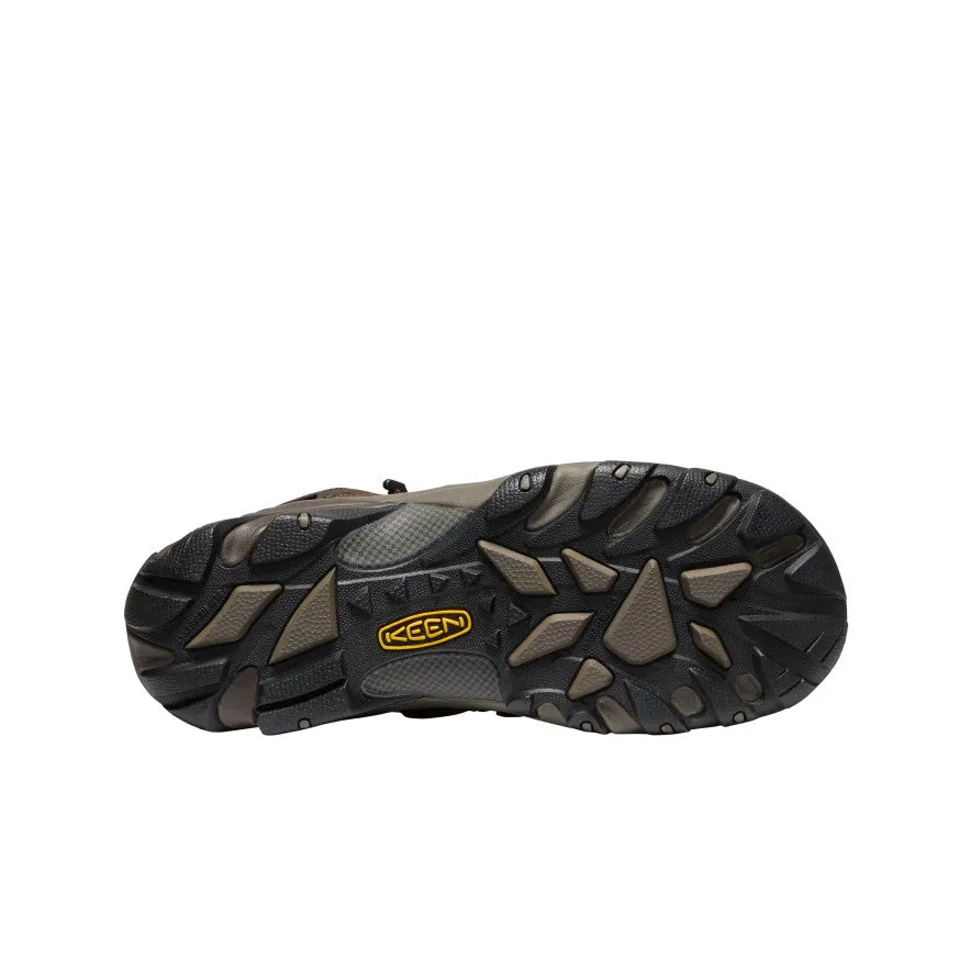Shock absorption Men's Lansing Mid Waterproof (Steel Toe)  |  Cascade Brown/Brindle
