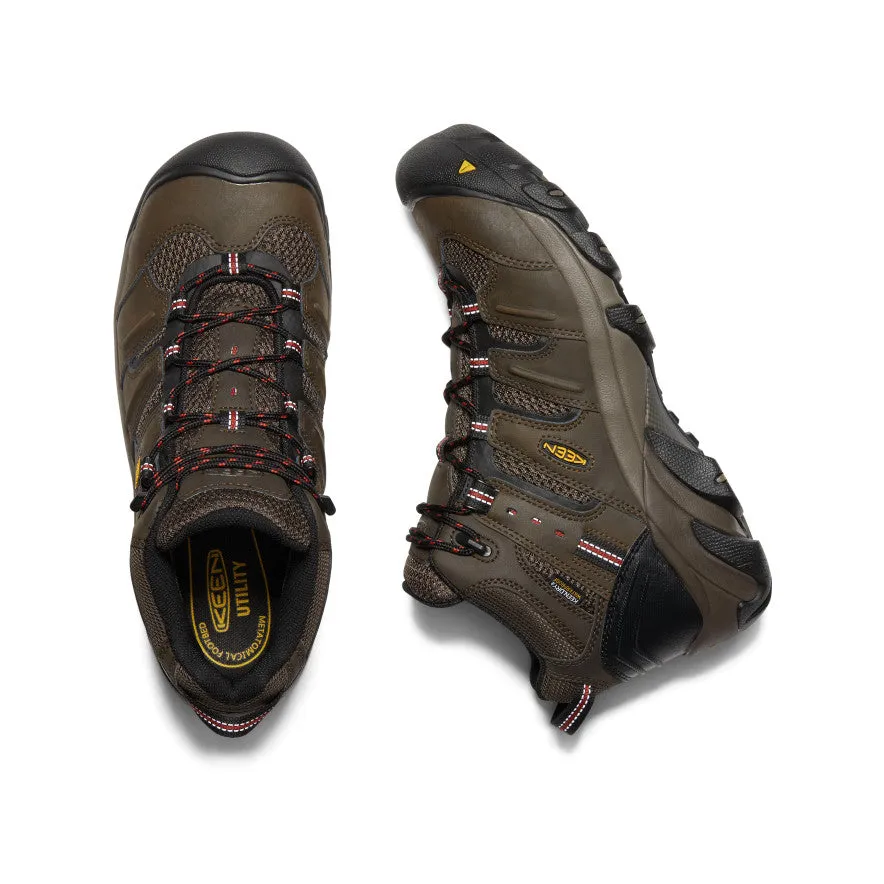 Toe Protection Steel Cap Men's Lansing Mid Waterproof (Steel Toe)  |  Cascade Brown/Brindle
