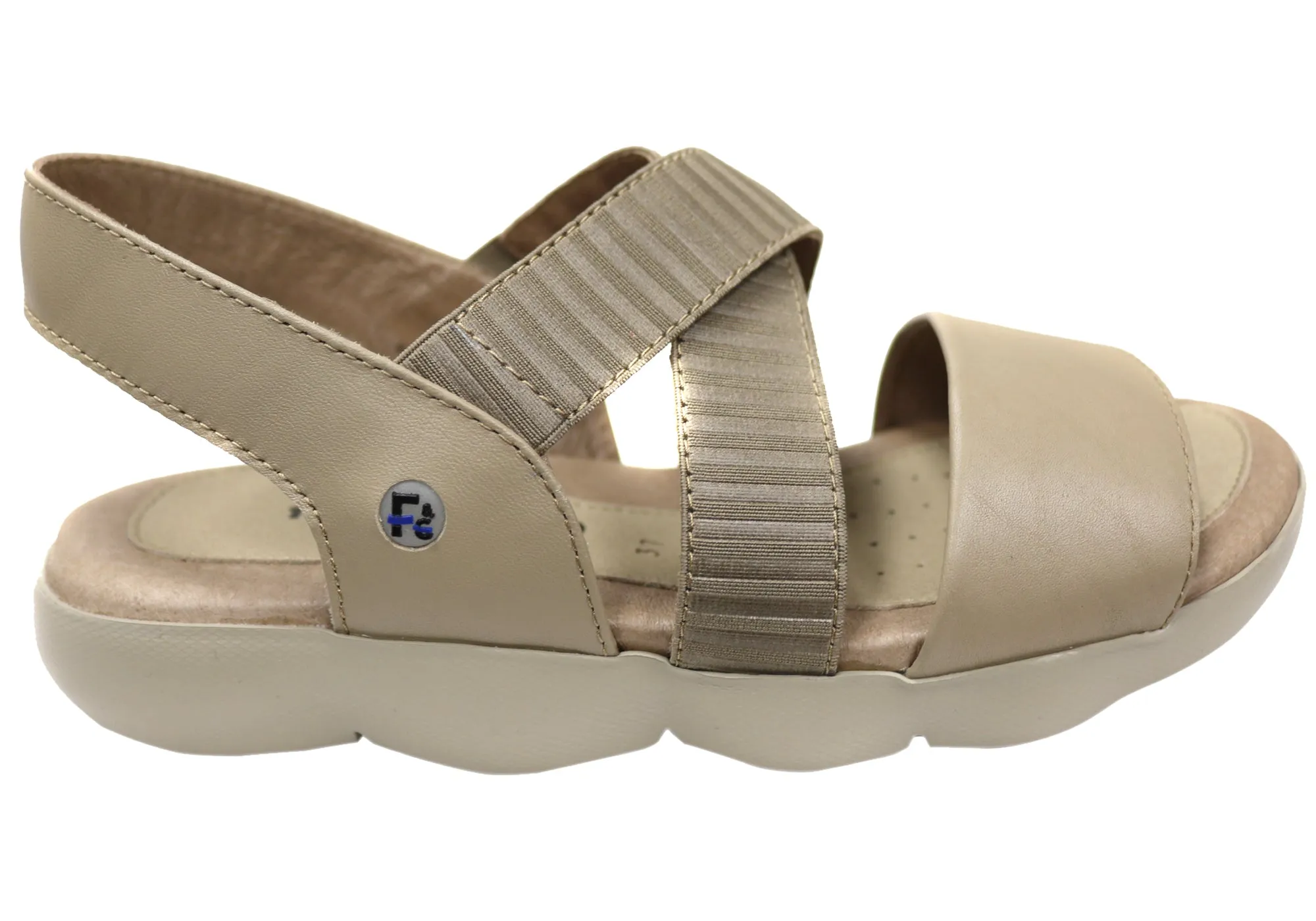 Simple Feel Timeless Comfort Flex & Go Dory Womens Comfort Leather Sandals Shoes Made In Portugal