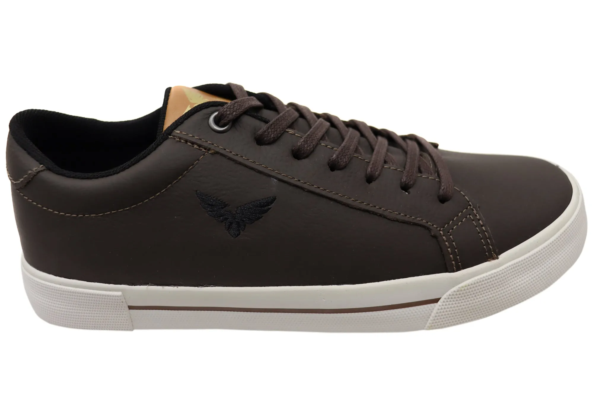 Eagle Fly Roger Mens Comfortable Lace Up Casual Shoes Made In Brazil Leaf Walk Path Stroll