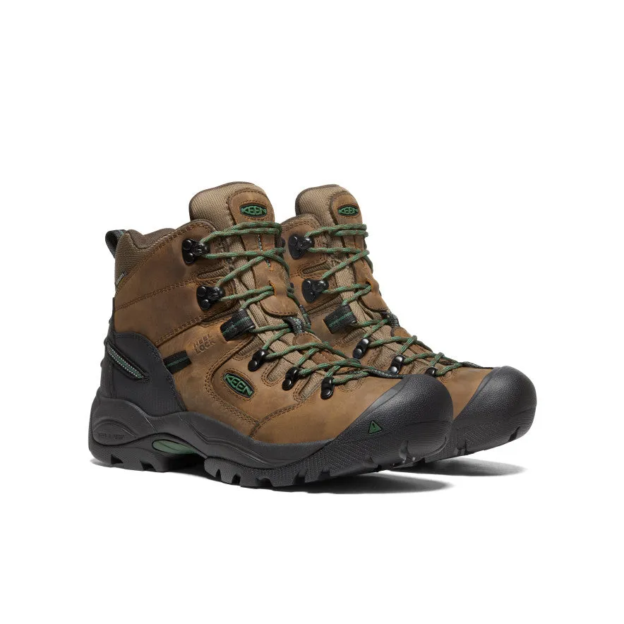 Outback Proof Men's Pittsburgh Energy 6" Waterproof Boot (Soft Toe)  |  Cascade Brown/Greener Pastures