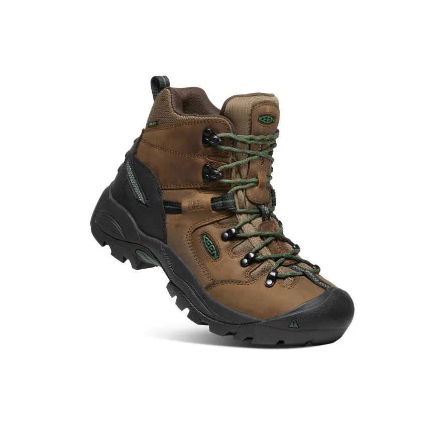 Breathable All Day Worker Flexible Frame Urban Traveler Men's Pittsburgh Energy 6" Waterproof Boot (Soft Toe)  |  Cascade Brown/Greener Pastures