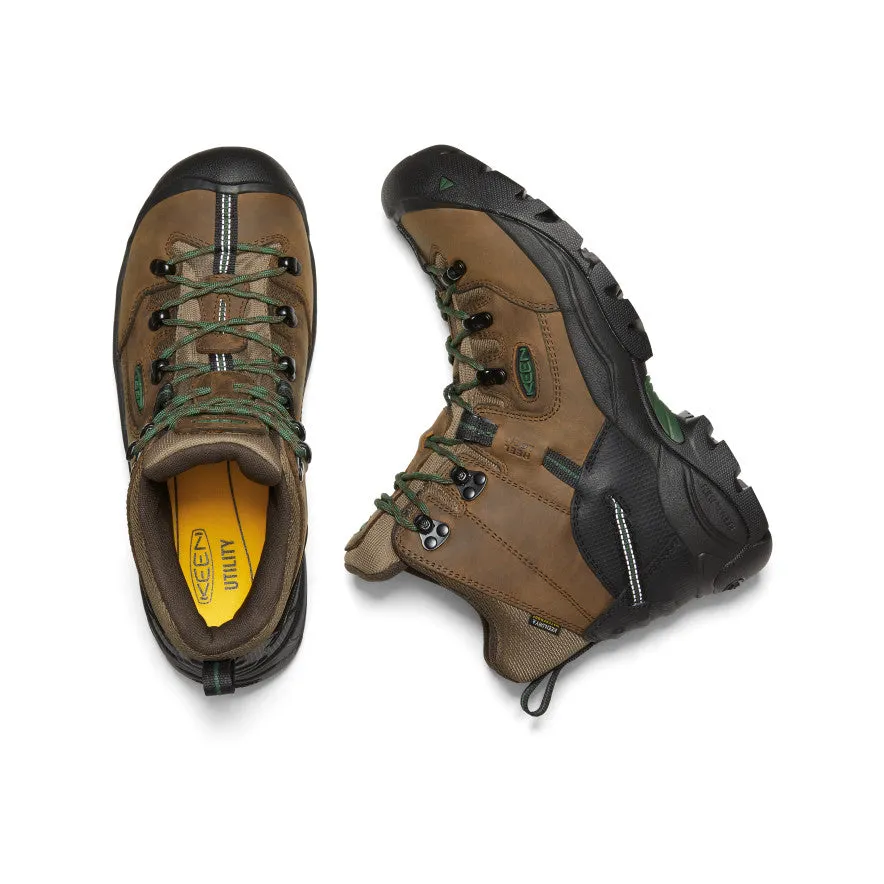 High Traction Trail Runner Smooth Soles Men's Pittsburgh Energy 6" Waterproof Boot (Soft Toe)  |  Cascade Brown/Greener Pastures