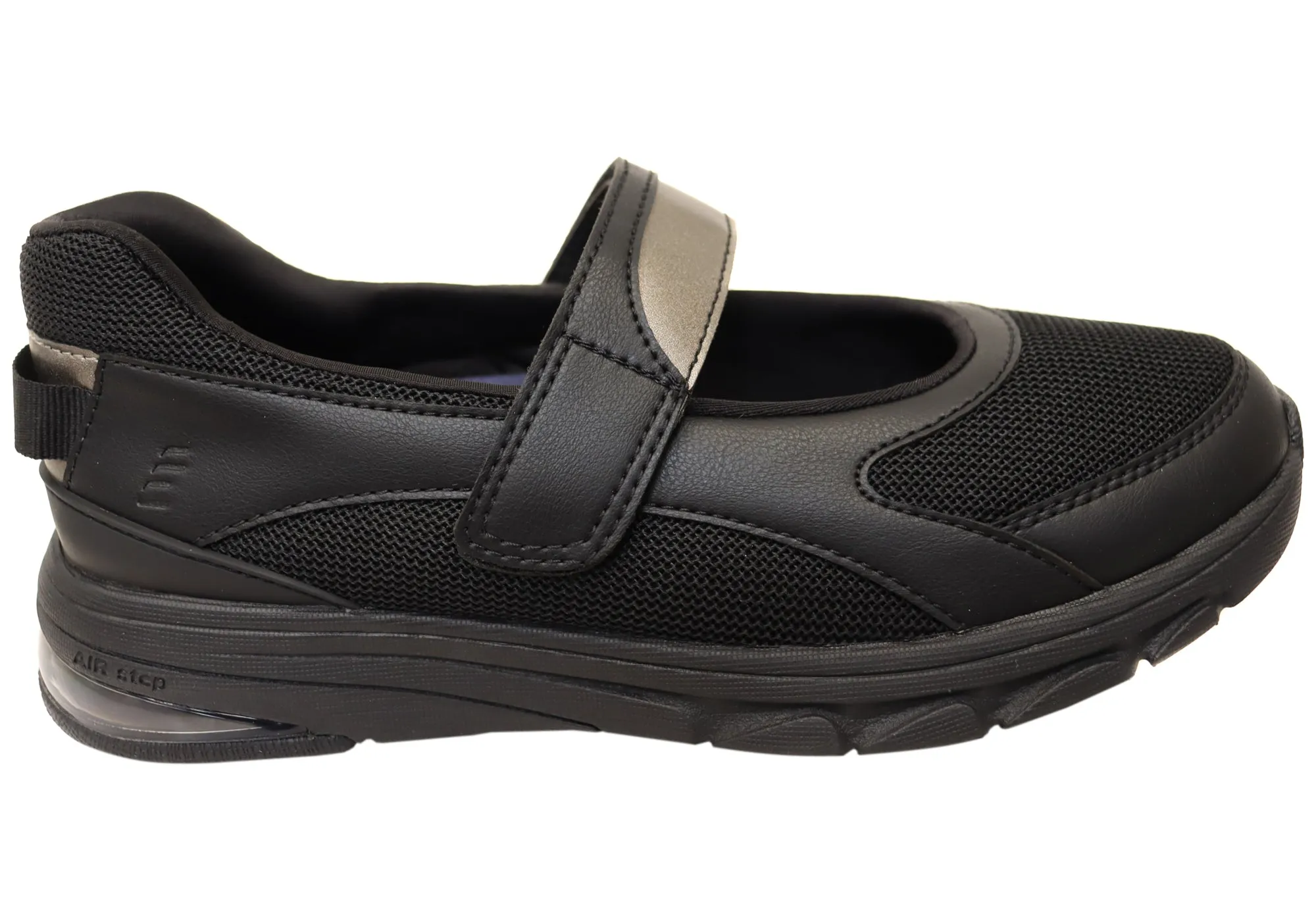 Power Grip Autumn Cool Homyped Airstep MJ Womens Comfortable Wide Fit Mary Jane Shoes