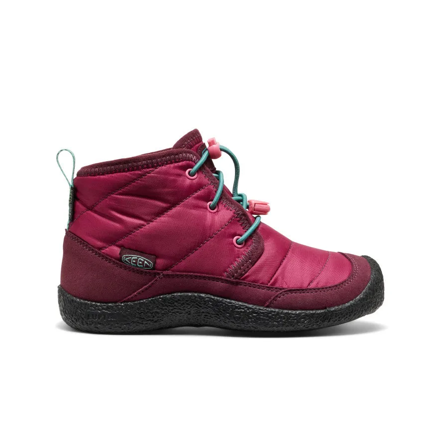 Cozy And Stylish Little Kids' Howser II Waterproof Chukka  |  Beaujolais/Pool Blue