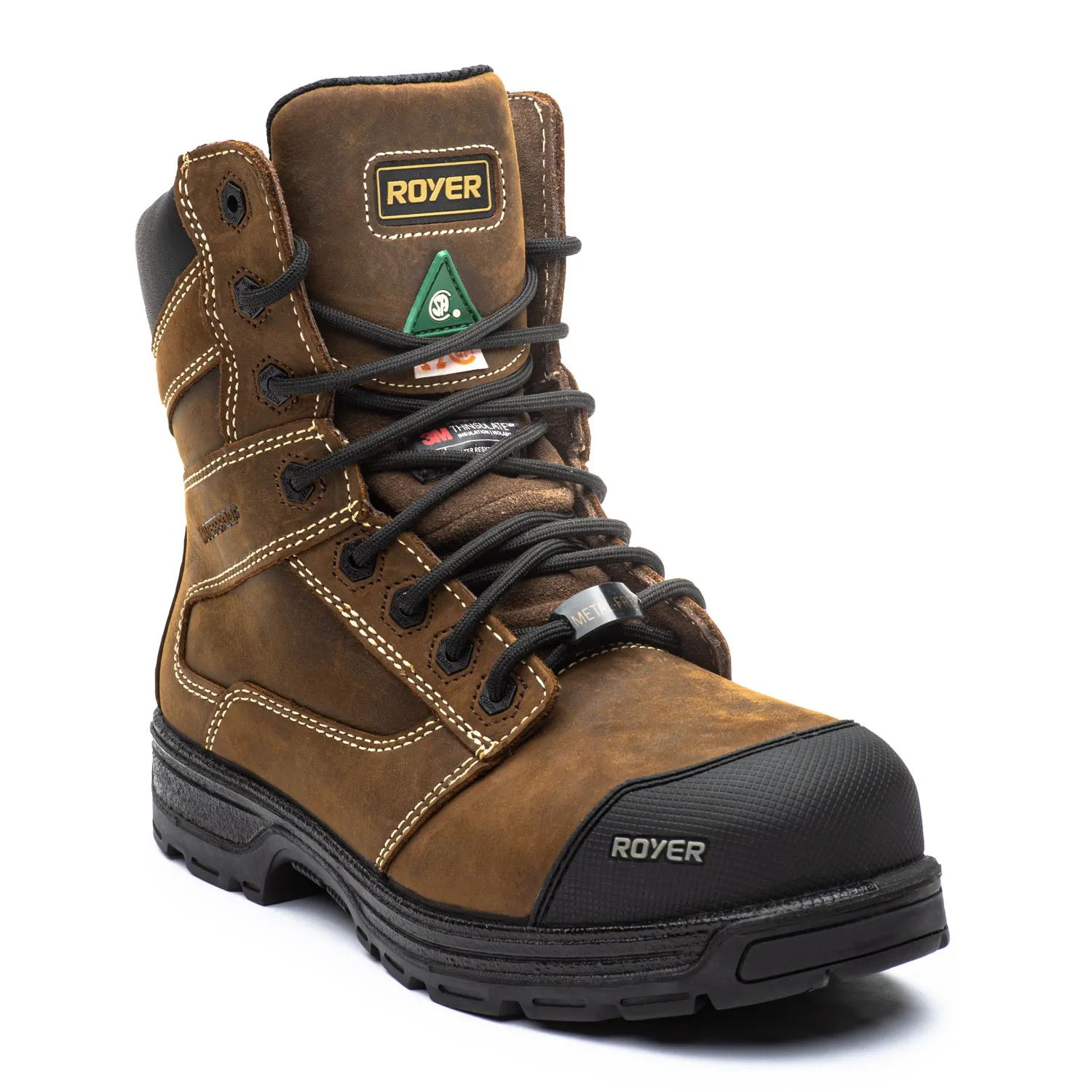 Flexible Frame Rural Traveler Agility Arctic Grip 8" composite toe leather work boots 5727AG