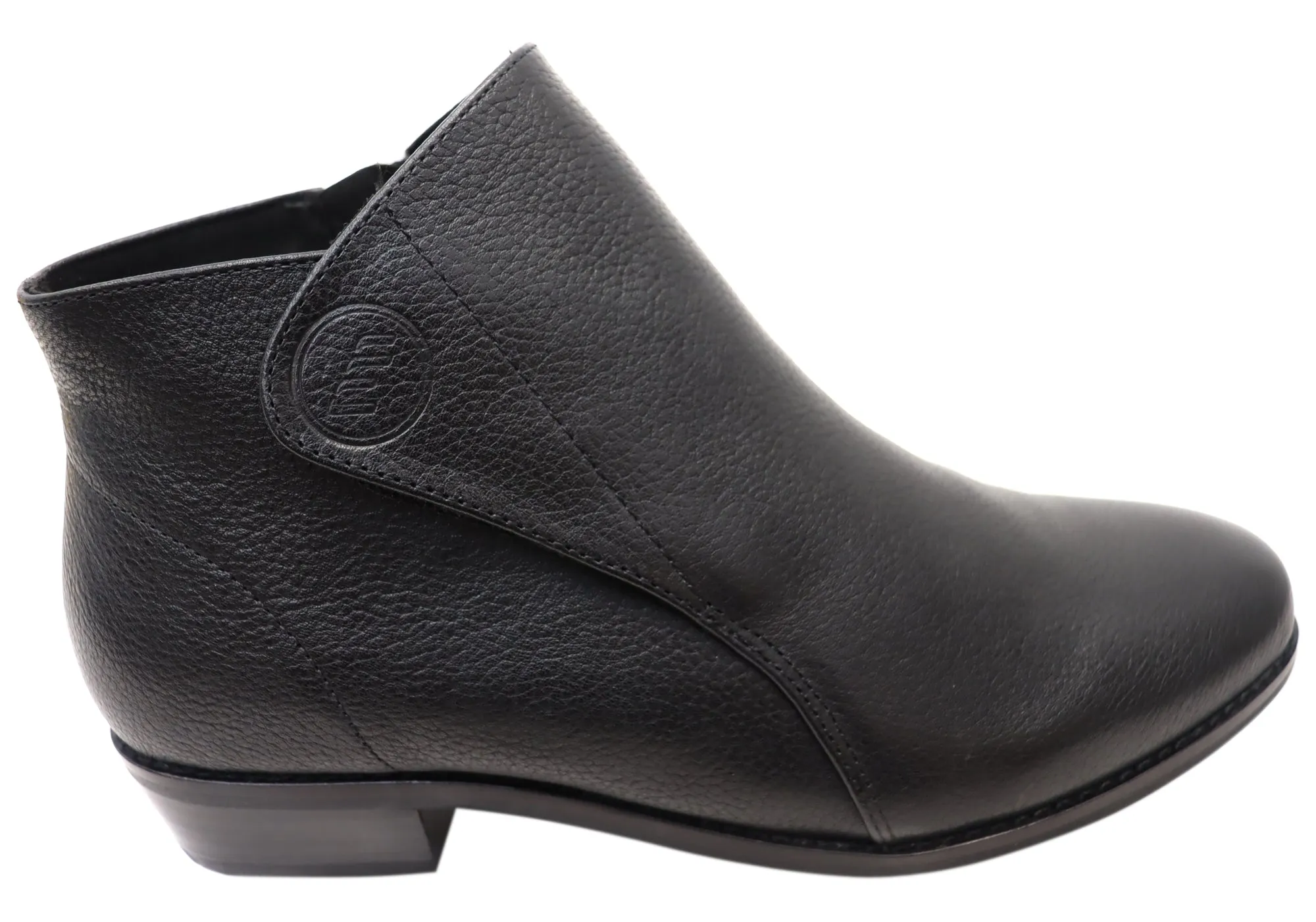 Homyped Empress Pixie Womens Comfort Supportive Leather Ankle Boots Shock-absorbing