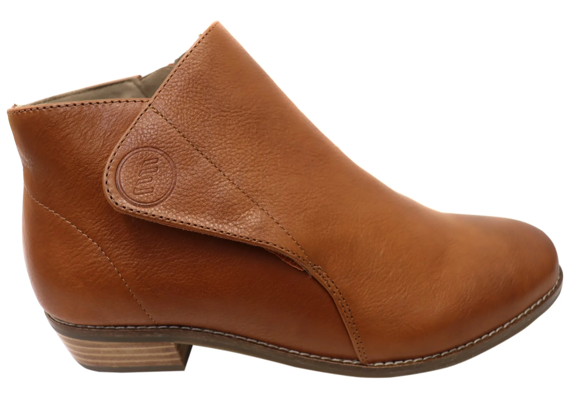 Fashion Utility Homyped Empress Pixie Womens Comfort Supportive Leather Ankle Boots