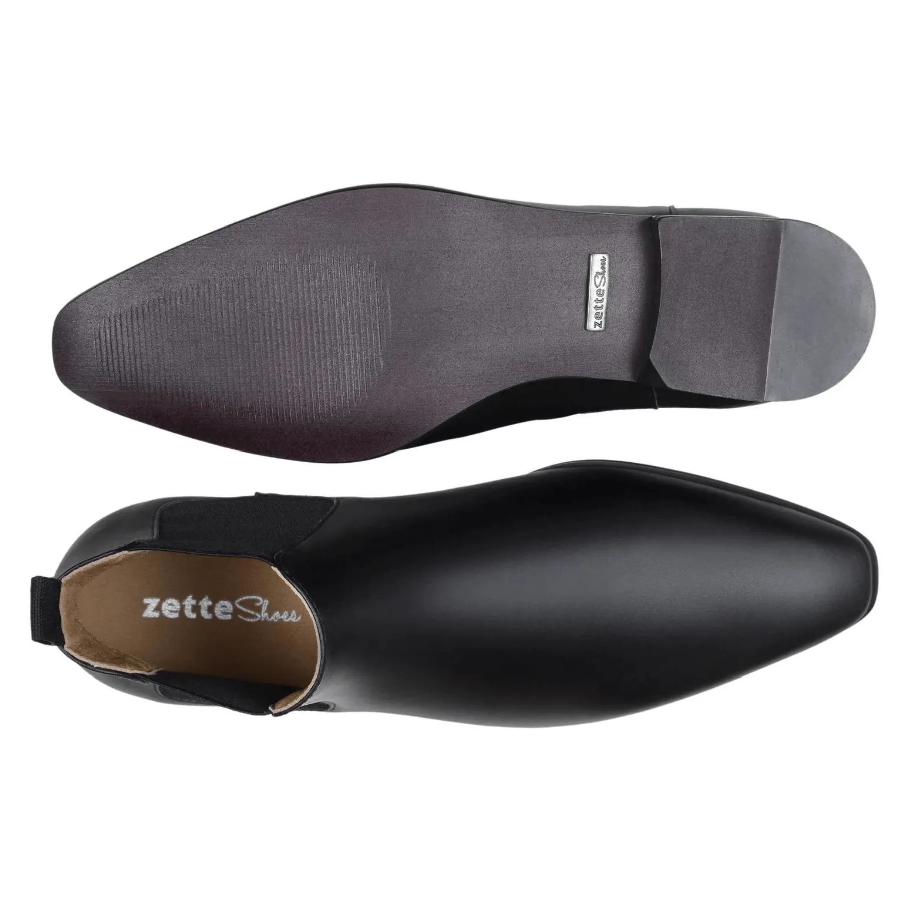 'Sterling' men's vegan Chelsea by Zette Shoes - black Waterproof Windy Weather Transitional Style