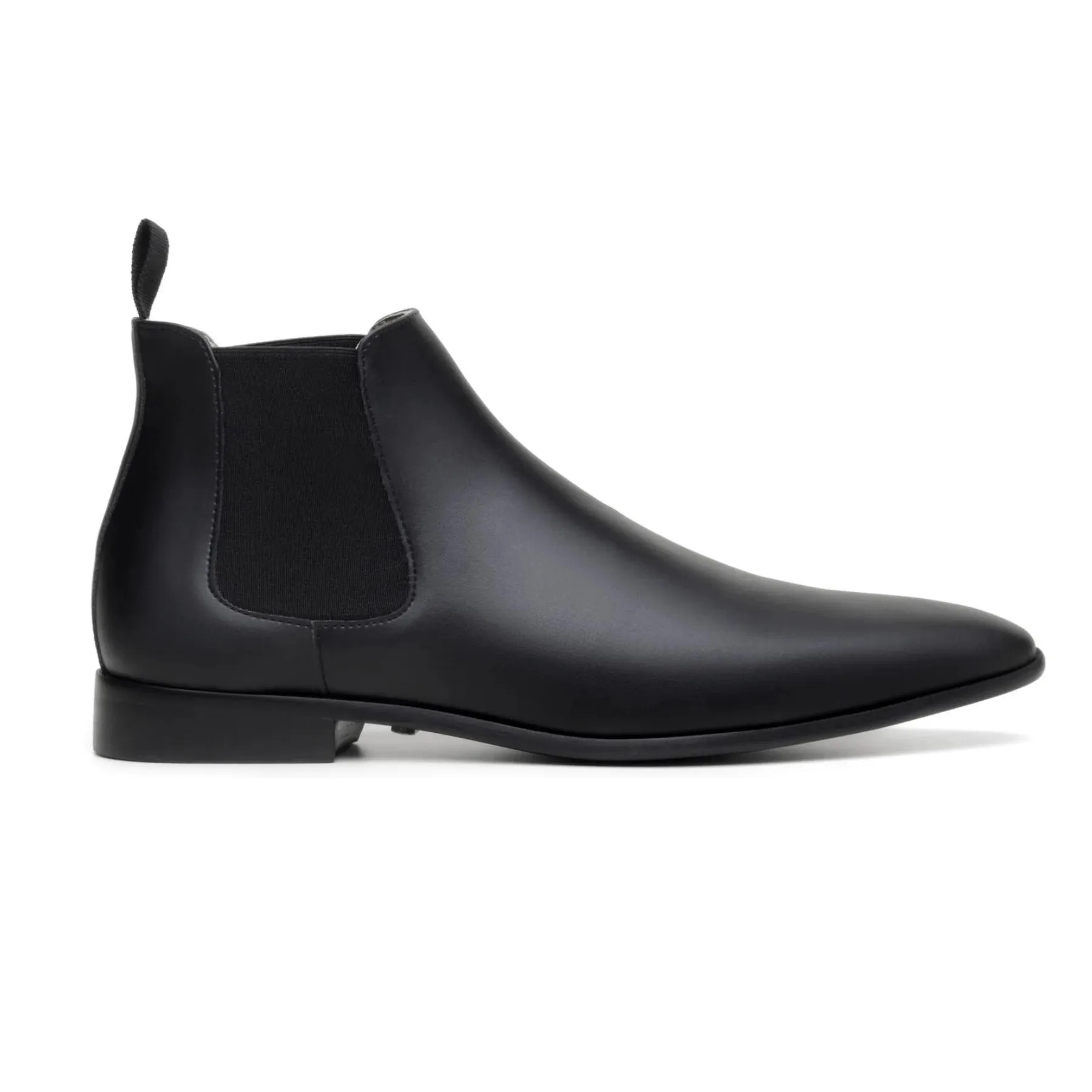 'Sterling' men's vegan Chelsea by Zette Shoes - black Wet Grip Care Ease