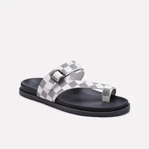 White Mens Casual Slippers 0151123 Affordable