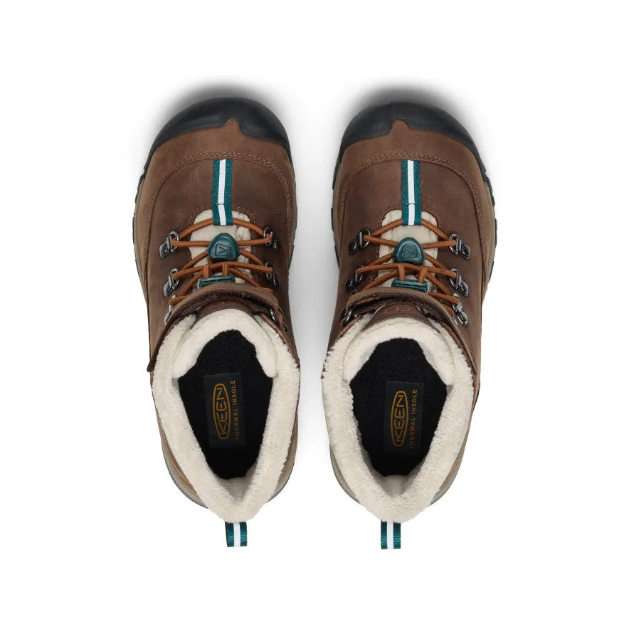 Big Kids' Kanibou Waterproof Winter Boot  |  Dark Earth/Roasted Pecan High Traction All Day Wear