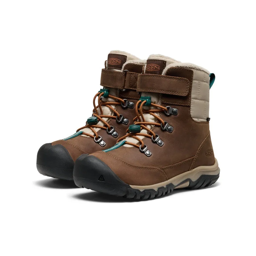 Big Kids' Kanibou Waterproof Winter Boot  |  Dark Earth/Roasted Pecan Mud Defense