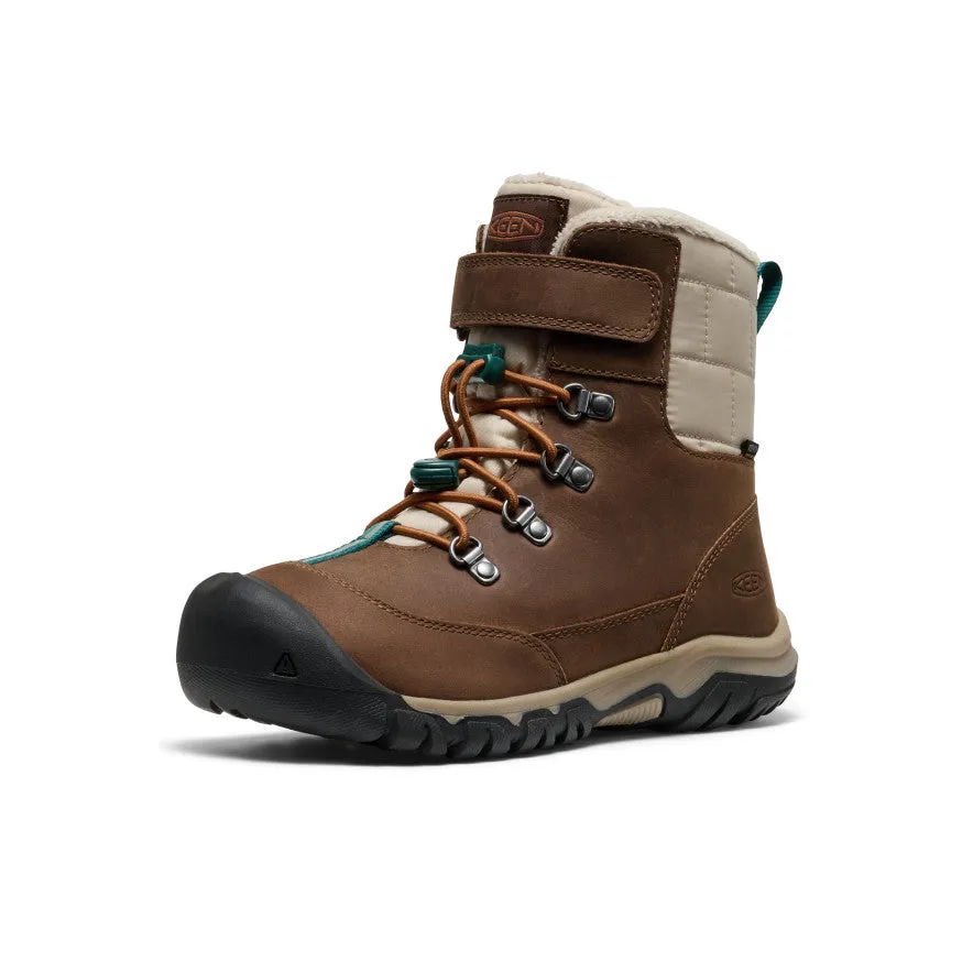 Tough Off Duty Big Kids' Kanibou Waterproof Winter Boot  |  Dark Earth/Roasted Pecan