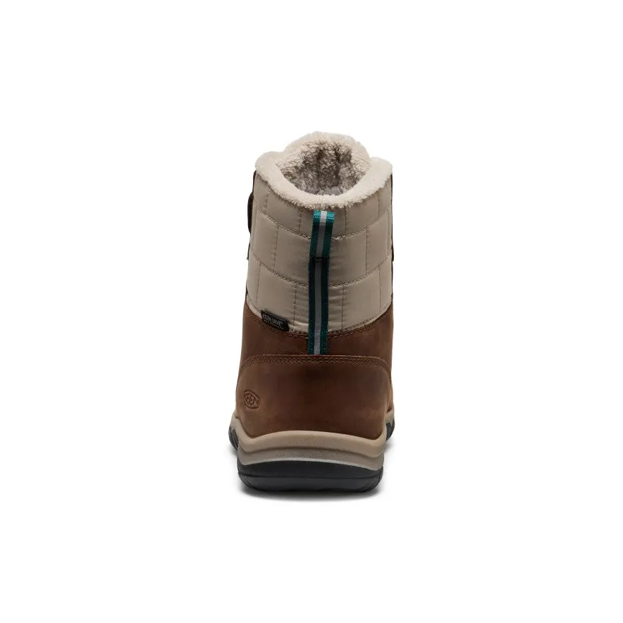 Big Kids' Kanibou Waterproof Winter Boot  |  Dark Earth/Roasted Pecan Wide Cut Waterproof Rainy Days