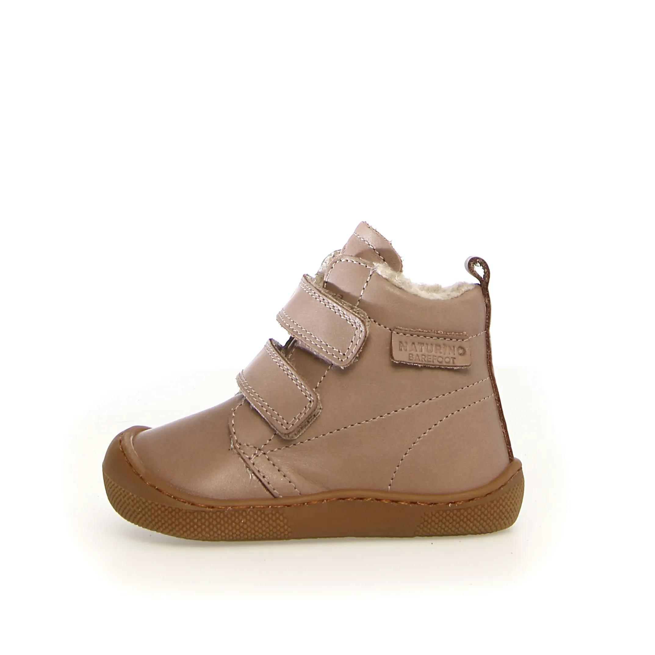 soft fit Naturino Wigghi Barefoot Vl Boy's and Girls Half Boots - Taupe
