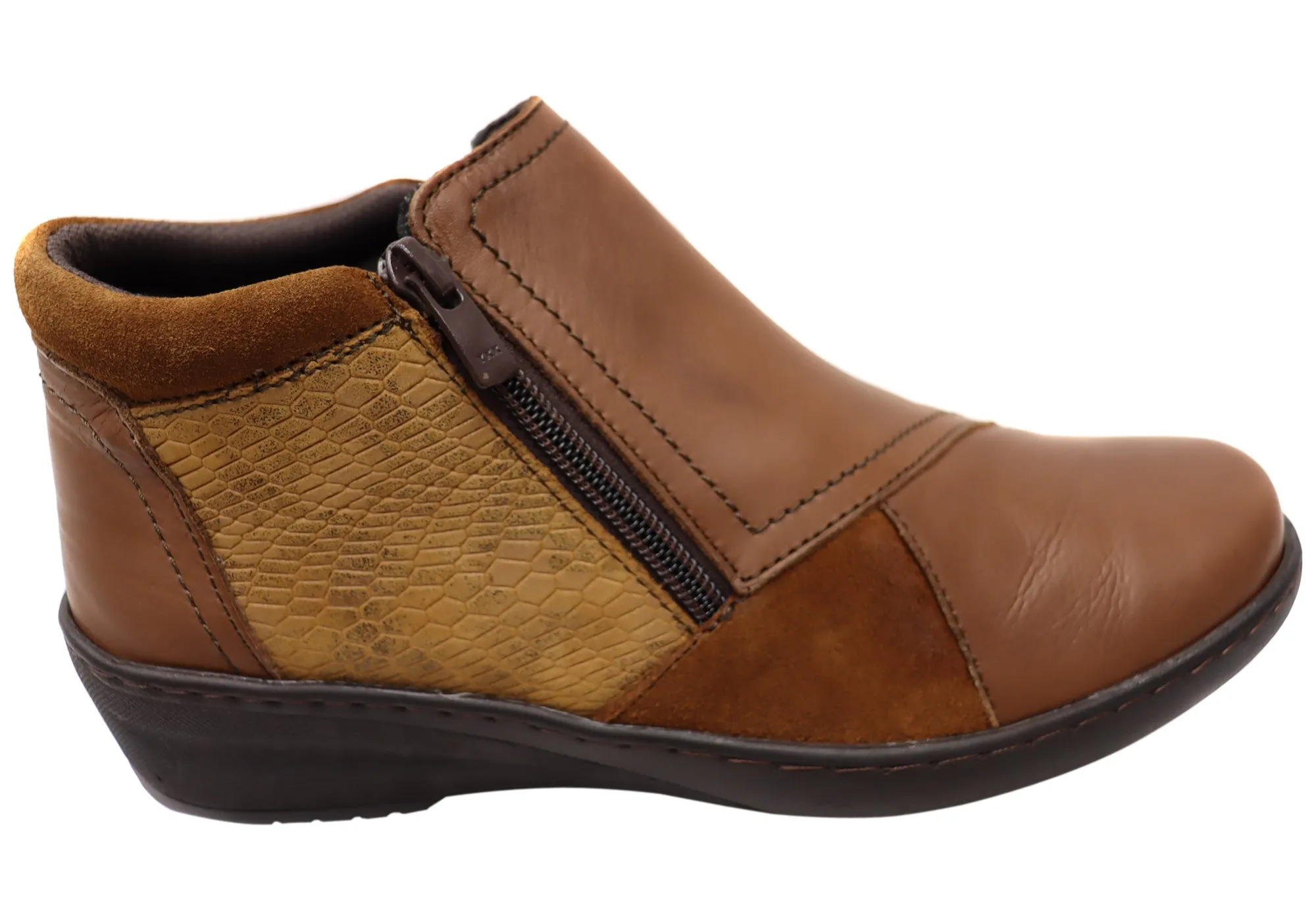 Grip Strong Party Goer Cabello Comfort CP462-18 Womens European Comfortable Leather Boots