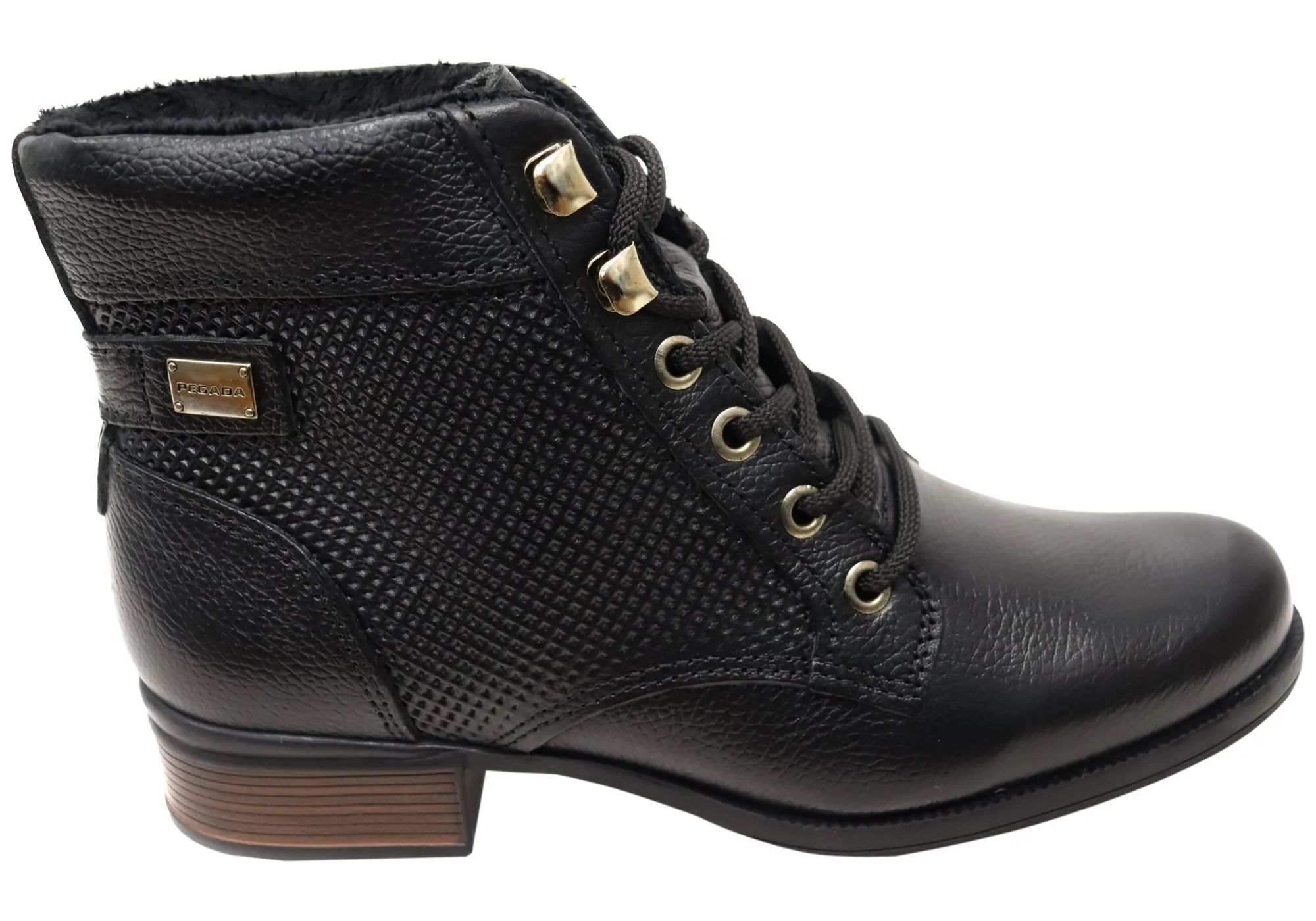 Pegada Minki Womens Comfortable Brazilian Leather Lace Up Boots Breathable Trail Runner