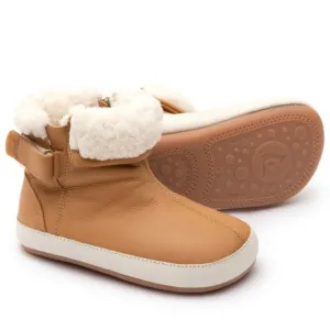 Run Errand Thermal Core Weekend Camping Tip Toey Joey Girl's and Boy's Dobby Boots - Hay / Tapioca