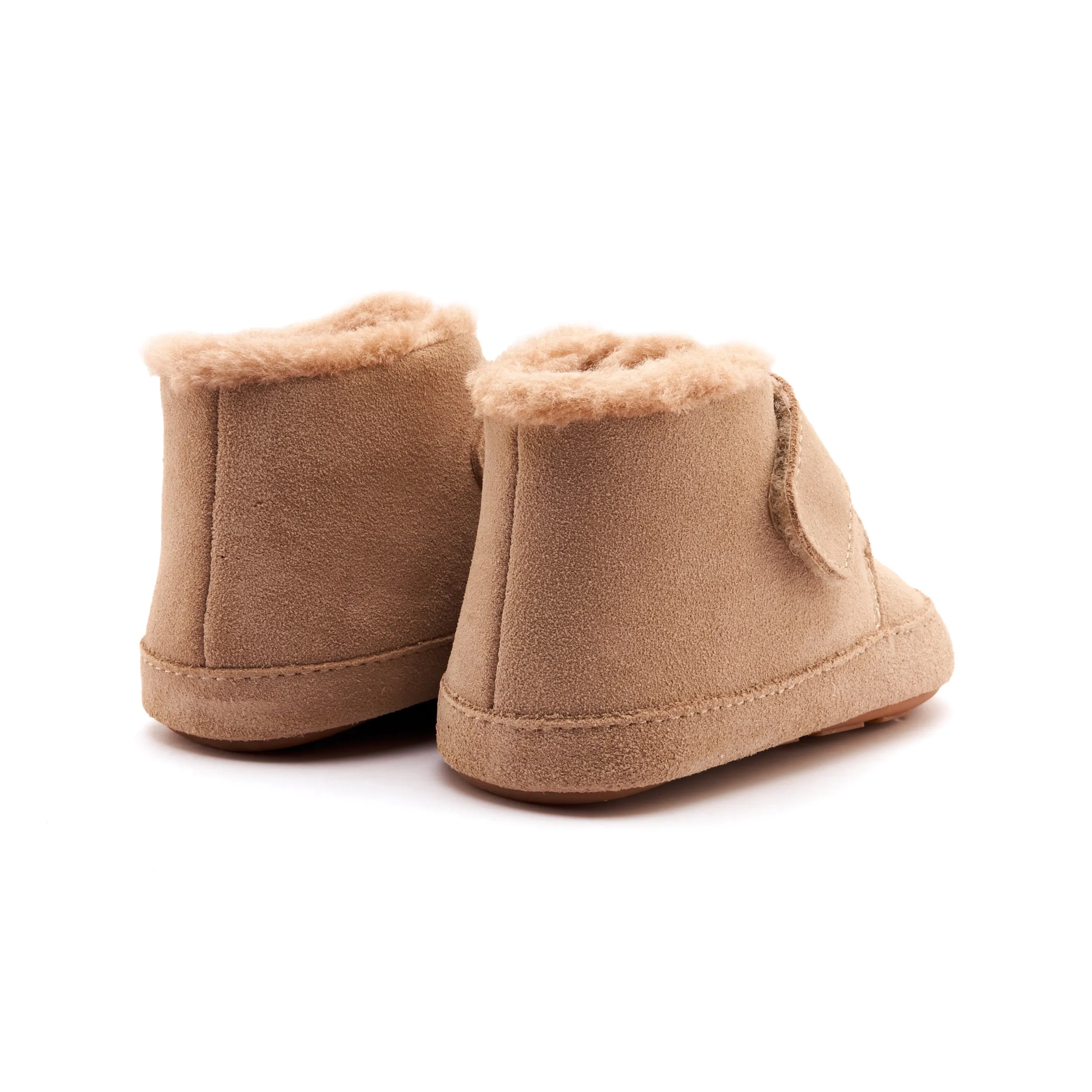 Graduate Neutral Tone Old Soles Boy's and Girl's Shloofy Casual Shoes - Sand Suede