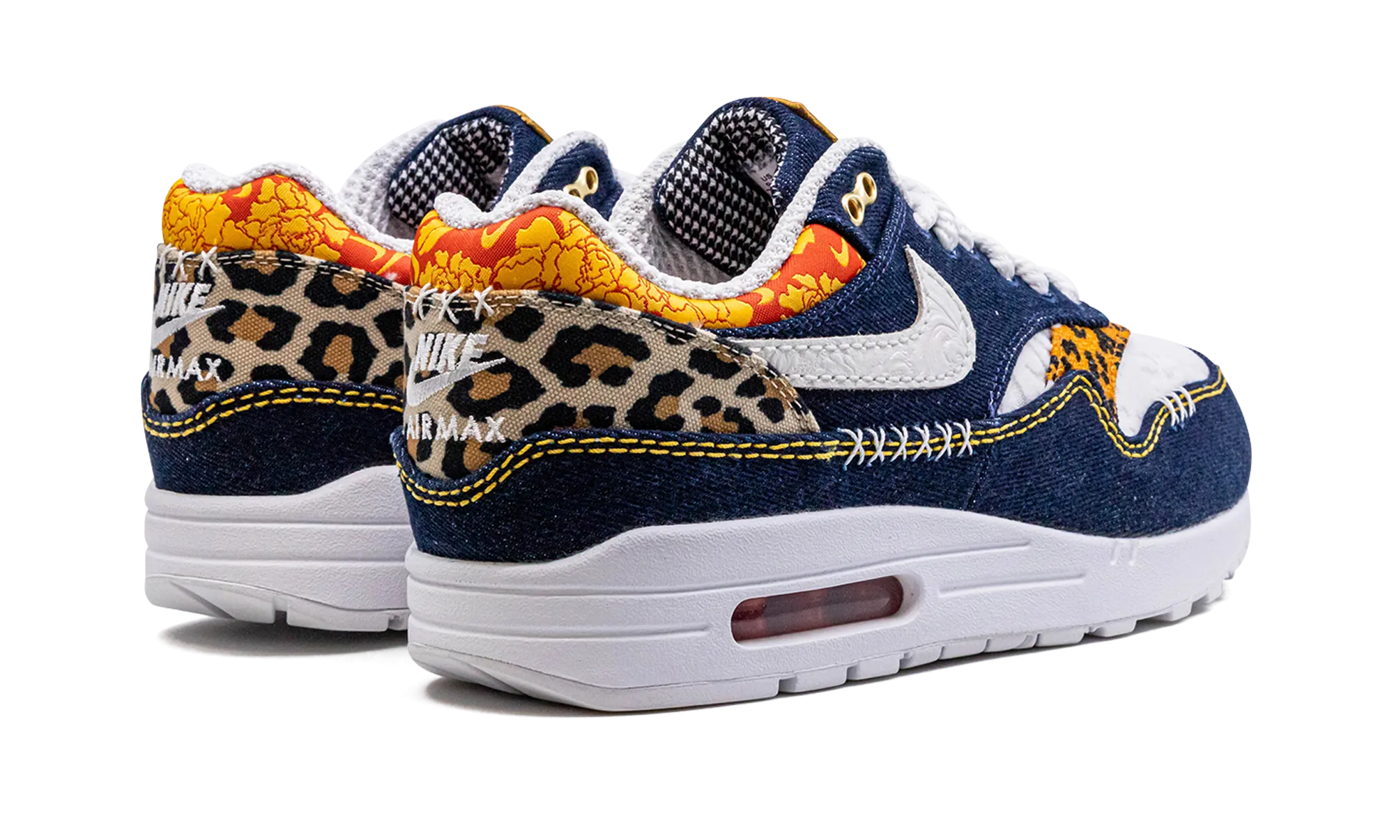 Daily Travel slim fit Air Max 1 PRM "Denim Leopard"