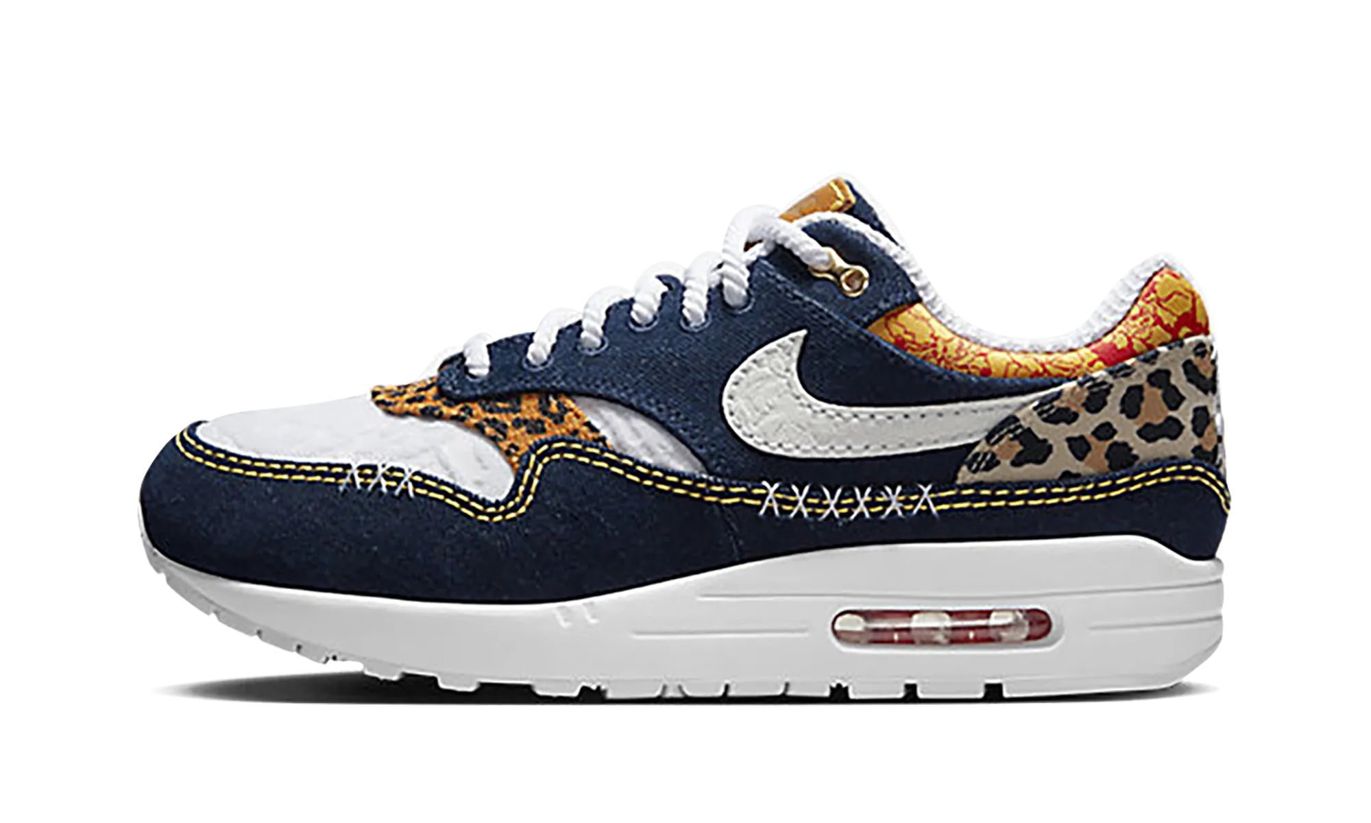 Air Max 1 PRM "Denim Leopard" Fast Comfort Walk Smart