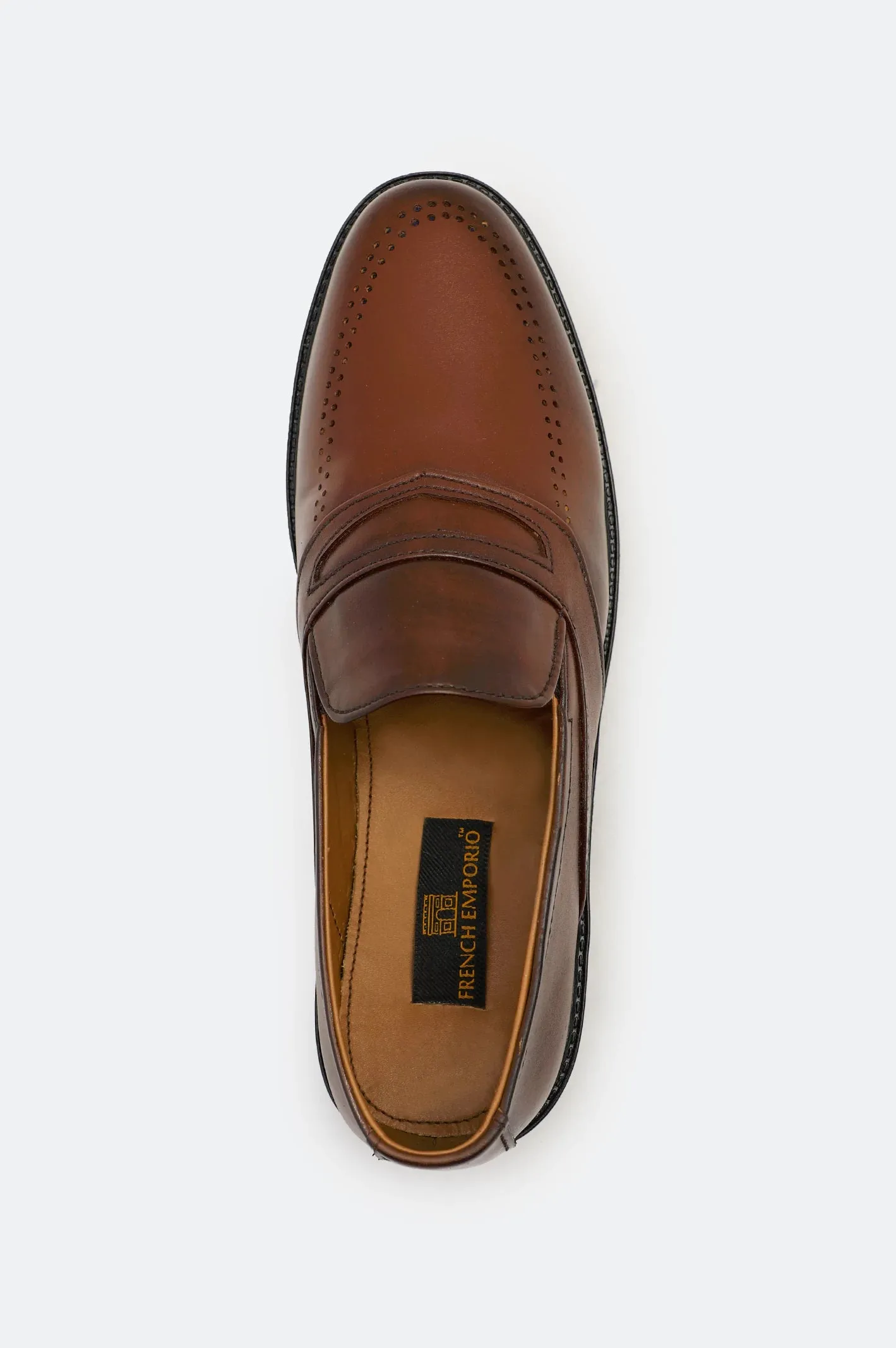 Brown Slip On Formal Moccassins Shoes True Fit Weather Fit