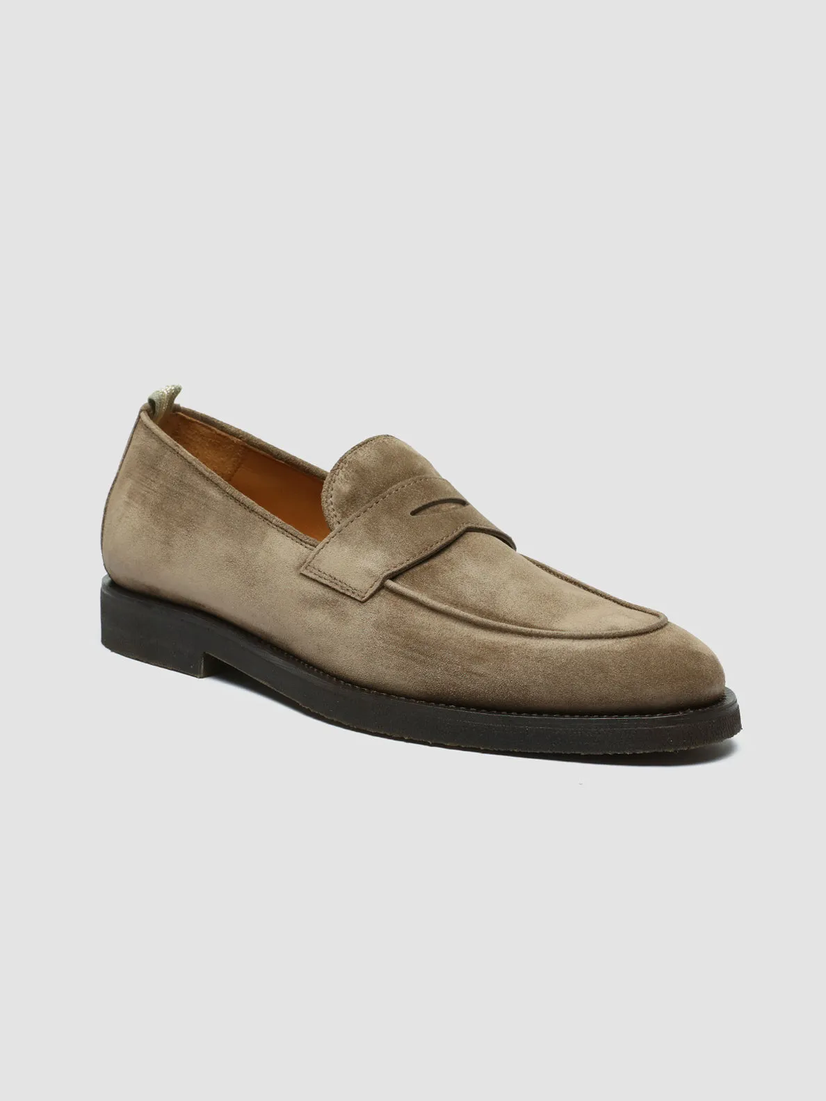 OPERA FLEXI 101 - Taupe Suede Penny Loafers Outfit Boost
