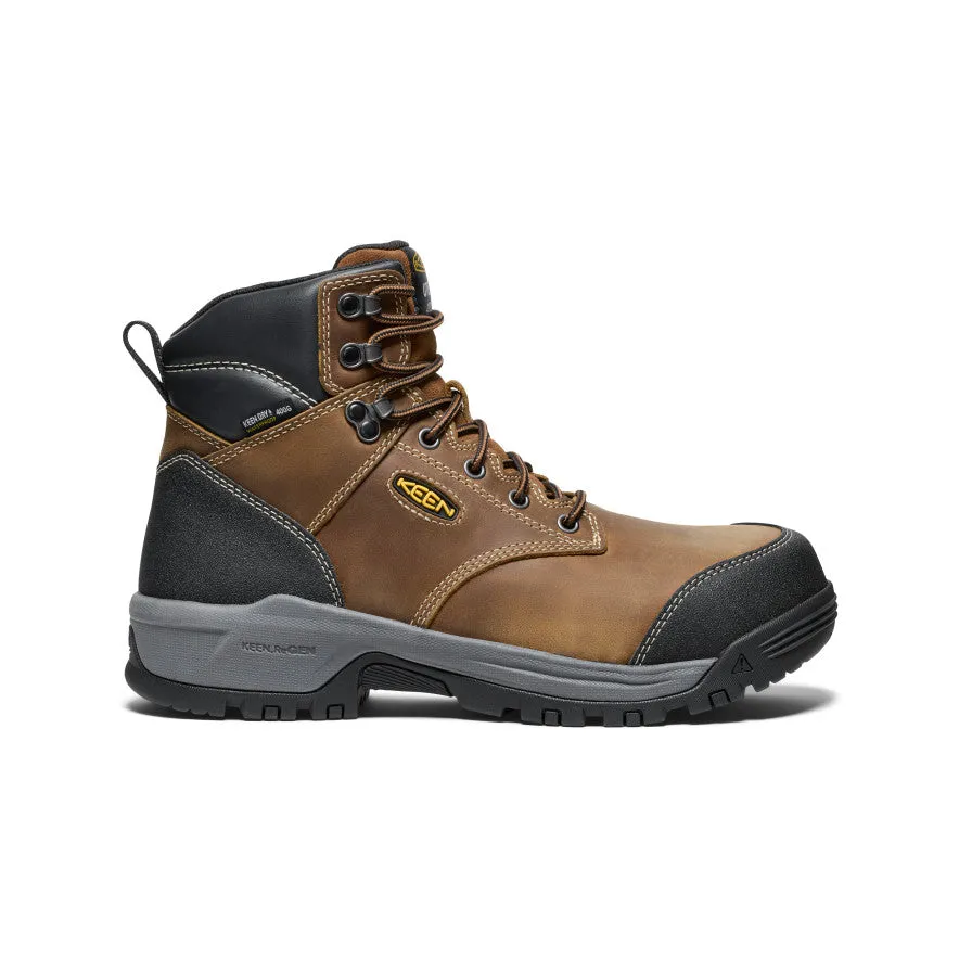 Quick Drying Remote Hiking Soft Men's Evanston 6" Insulated Waterproof Boot (Carbon Toe)  |  Bison/Black