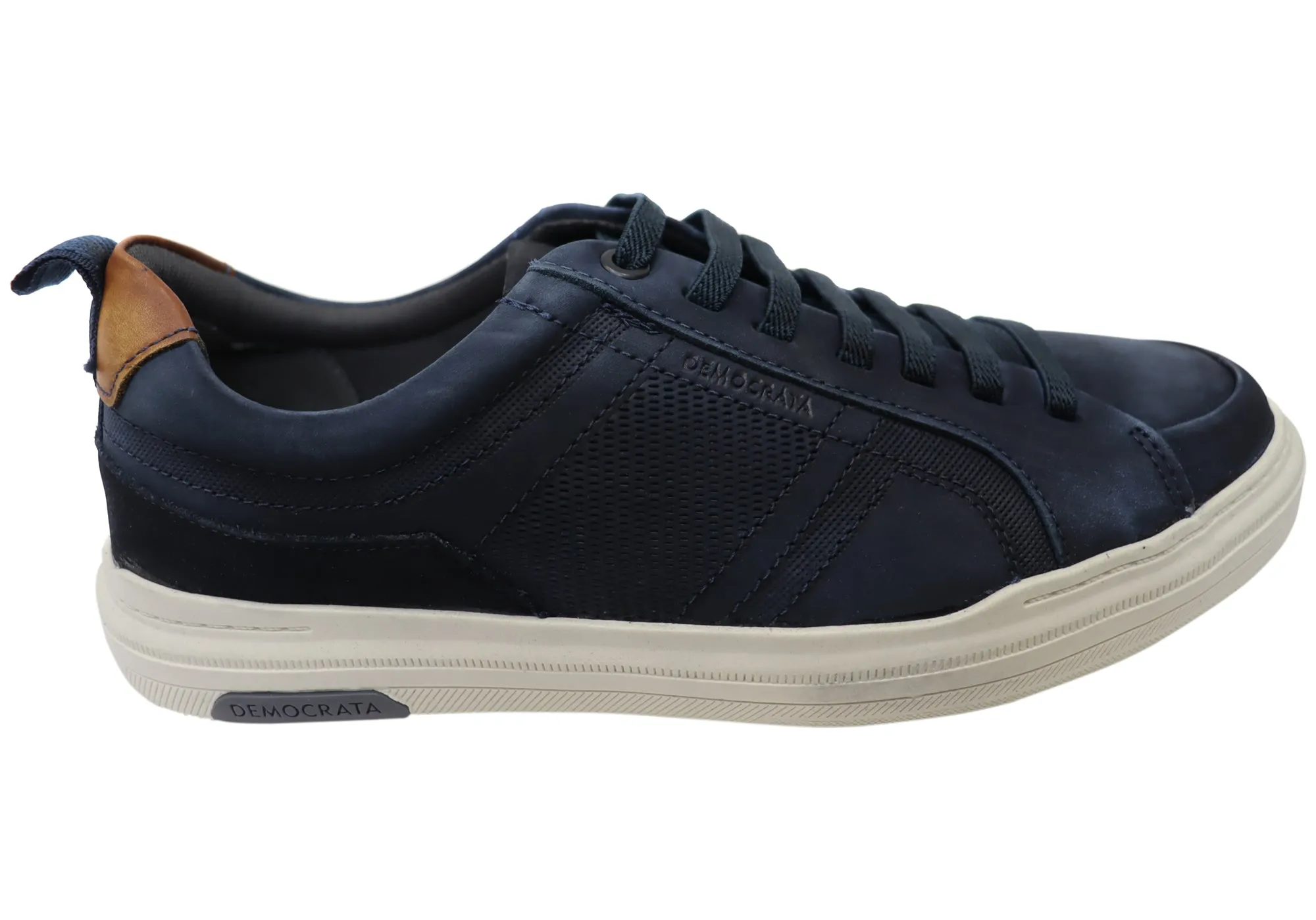 Walk in Style Fast pace Democrata Winton Mens Comfortable Leather Casual Shoes Made In Brazil