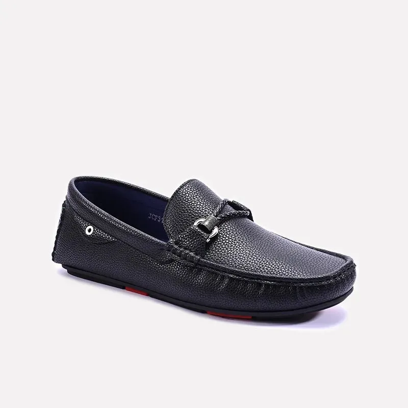 Black Modern Loafers For Men 0130954 Urban Fit