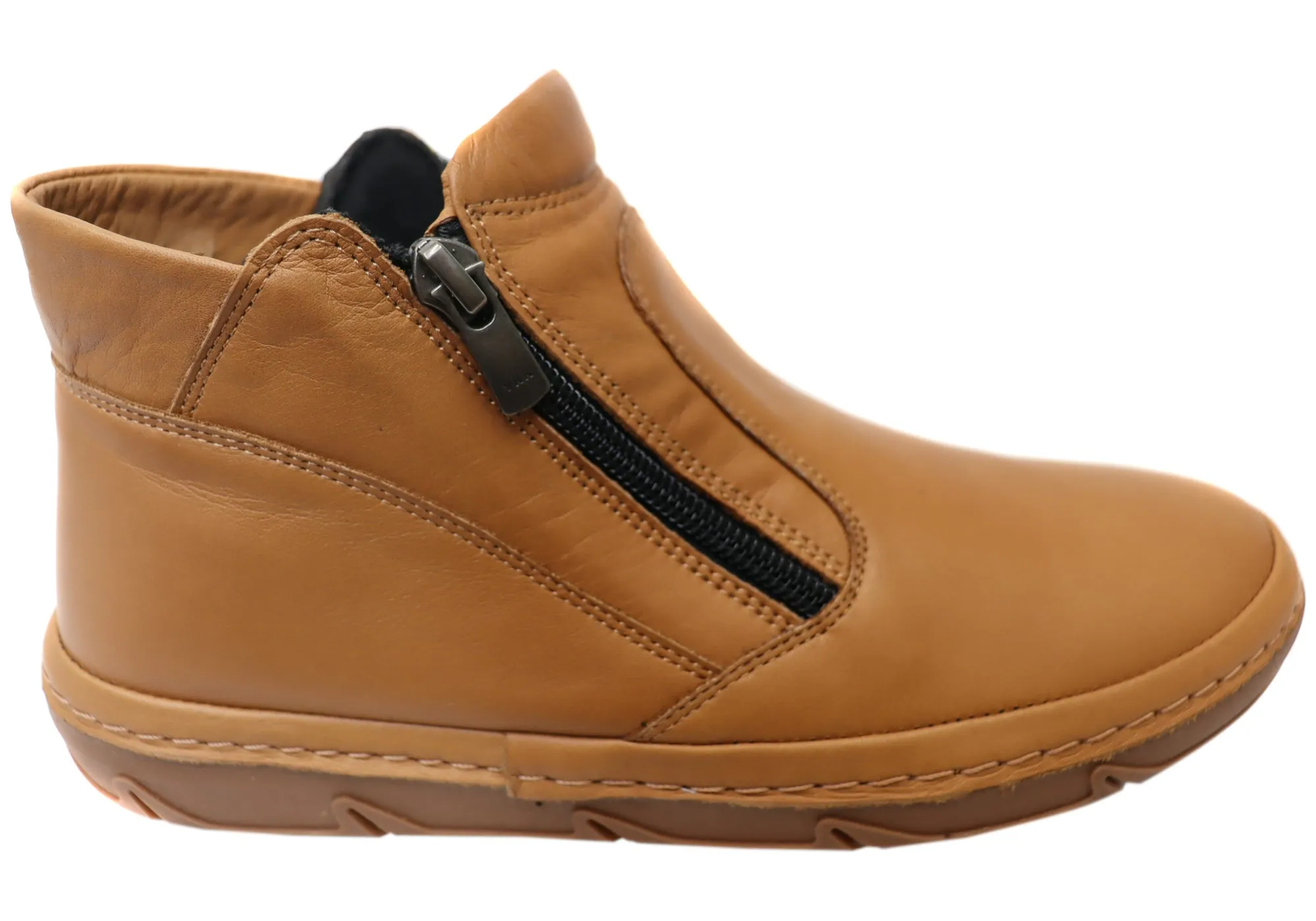 Orizonte Maia Womens European Comfortable Leather Ankle Boots Slip Resistant Mountain Hike Snow Ready