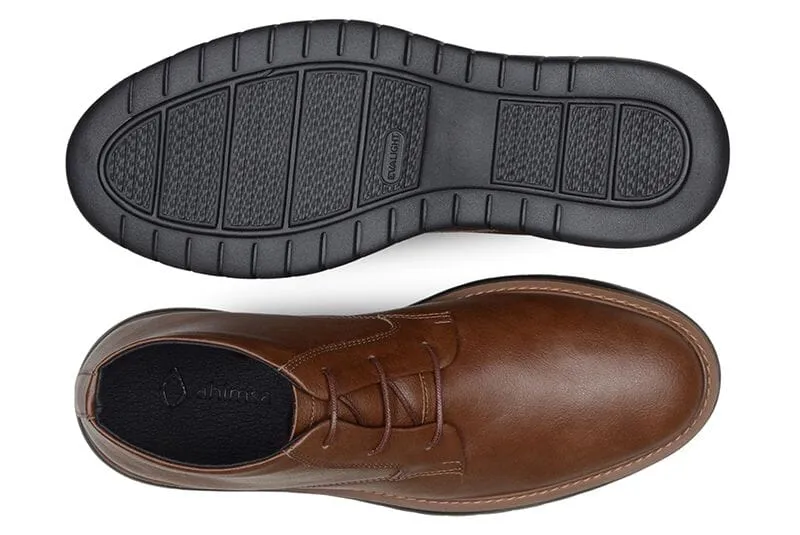 Sweat Resistant Gym Workout 'Liam' men's vegan-leather shoe by Ahimsa - cognac