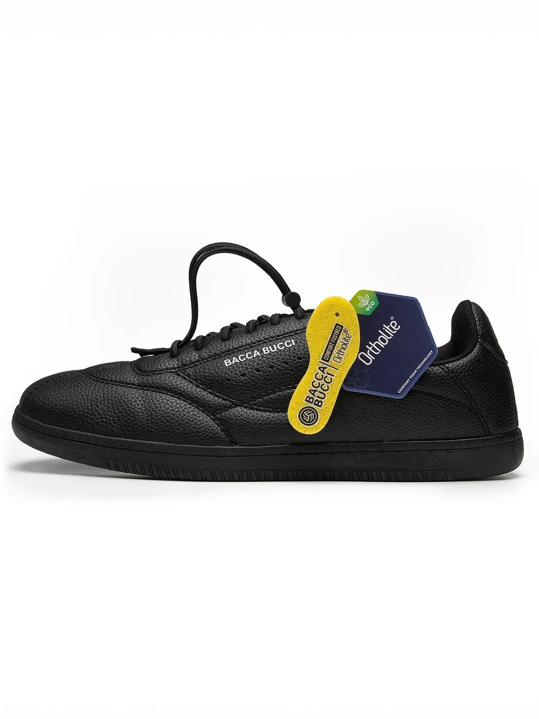 Bacca Bucci ESSENCE Low-Top Sneaker with Ortholite Insole & Elastic Laces Dance Floor construction