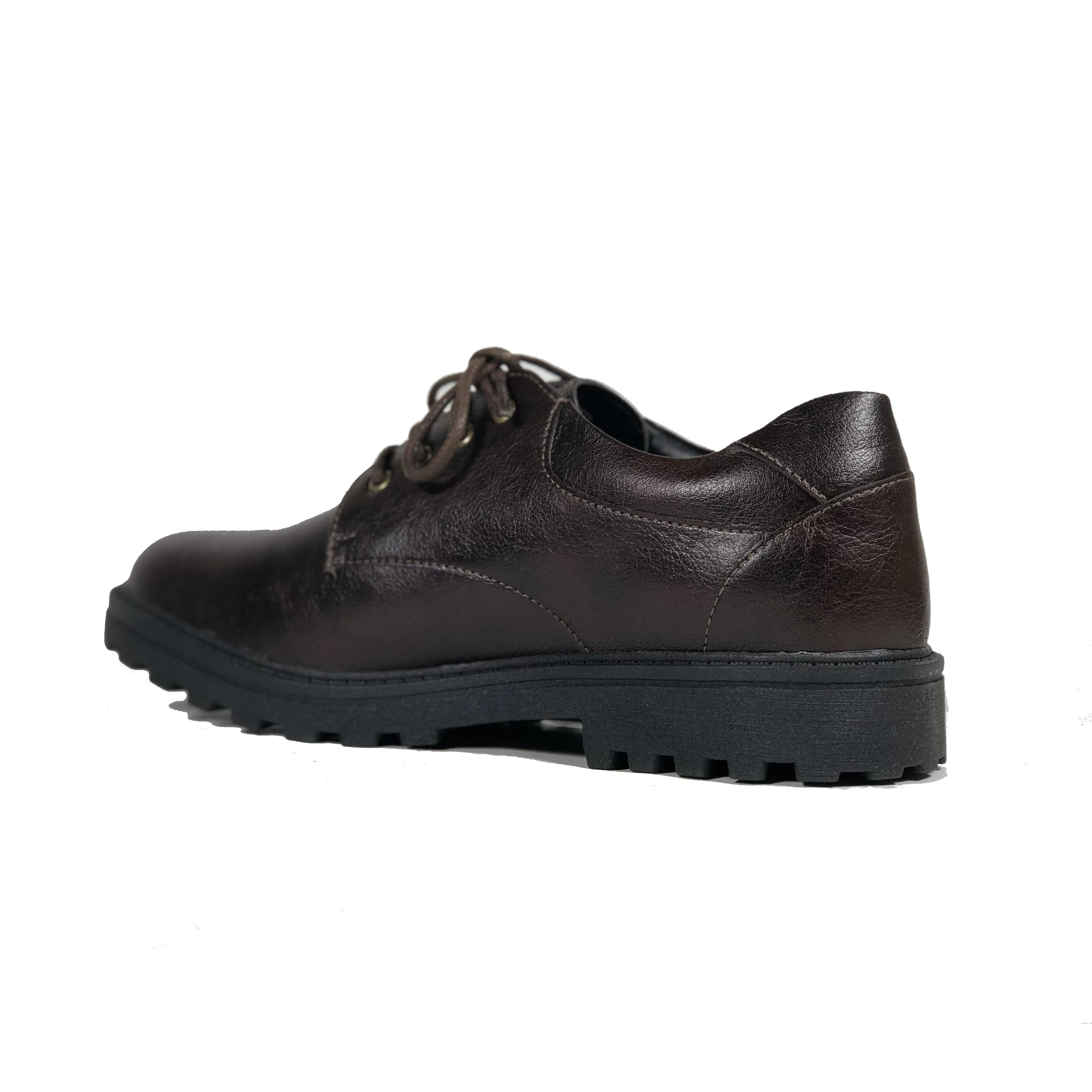 Vintage Mood Classic Derby vegan school shoe by Vegan Style - espresso