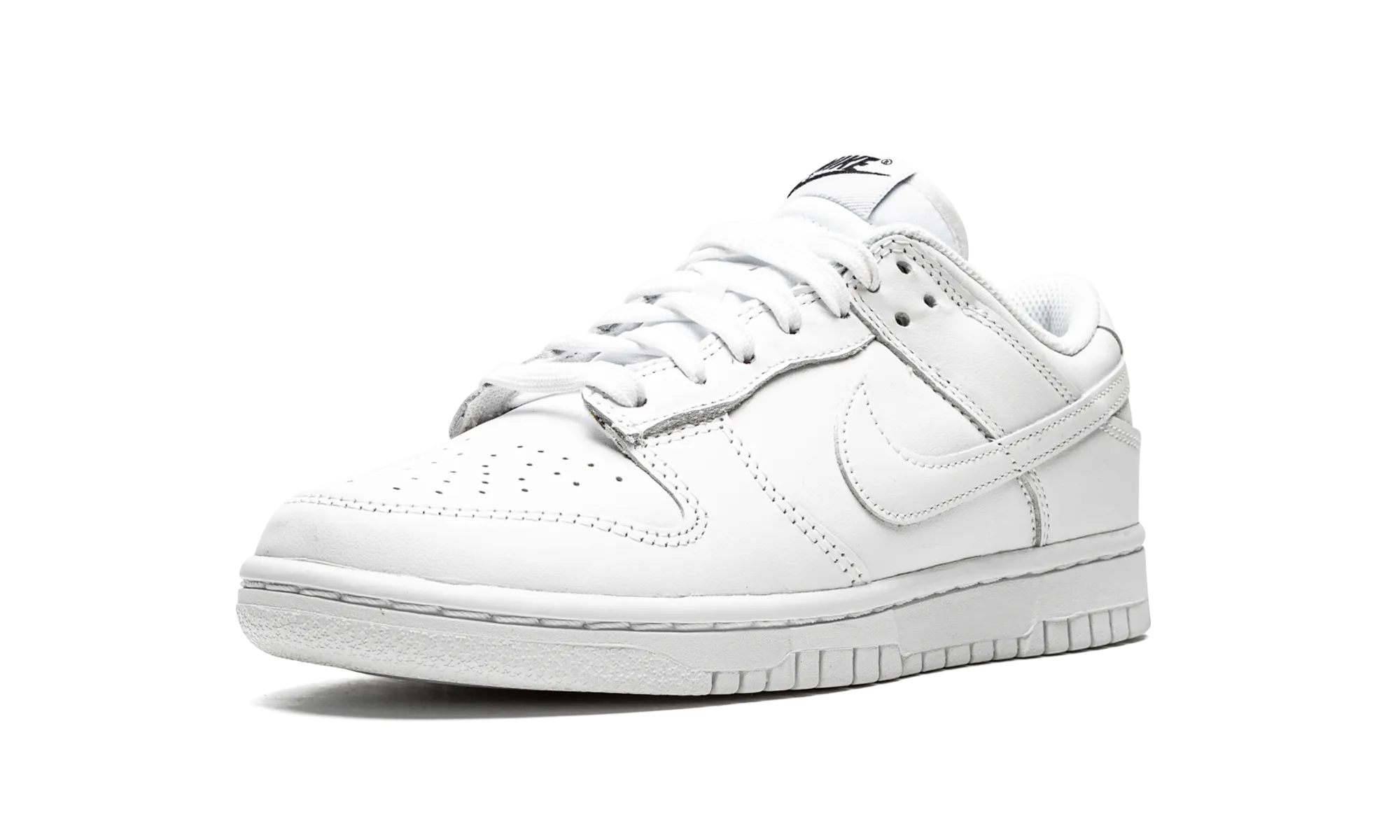 DUNK LOW WMNS "Triple White" No Pressure Fit Flexible Steps